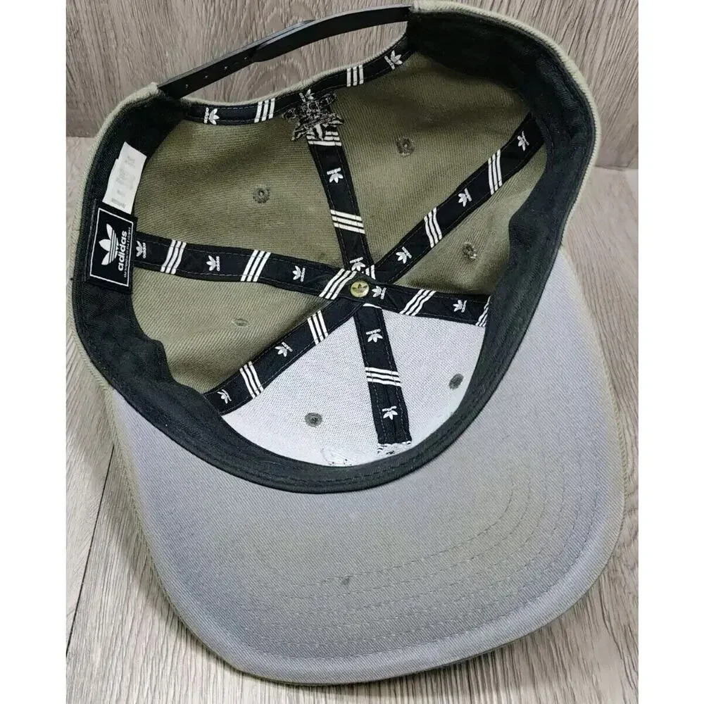 Adidas Men's Hat Classic Olive Green Snapback‎ Adjustable Wool structured Cap